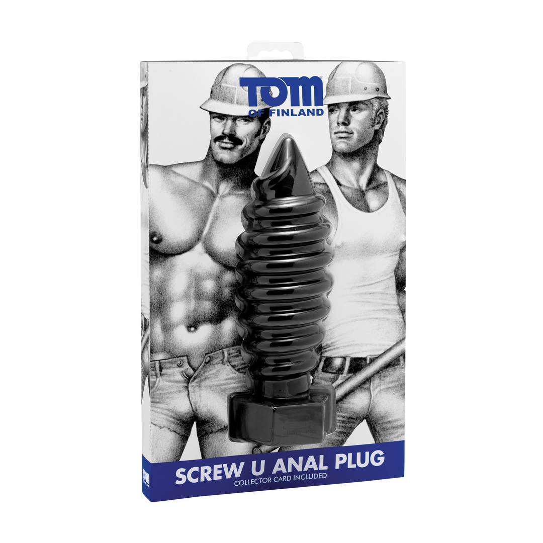 Tom of Finland - Screw U Anal Plug-Black