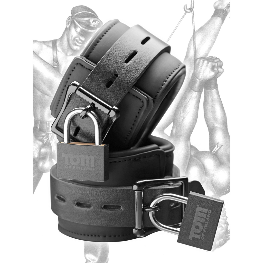 Tom Of Finland - Neoprene Wrist Cuffs with Lock